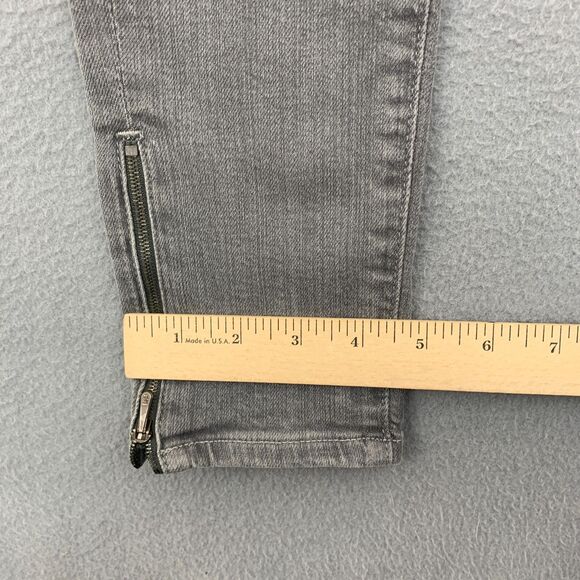 AG Adriano Goldshmied Jeans Size 27R Skinny Ankle Zip Gray Stretch 29X28 - Picture 5 of 16